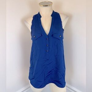 ROCK & REPUBLIC Blue Lightweight Tank | Size Small